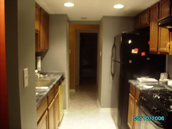 new tile floor kitchen/bath
