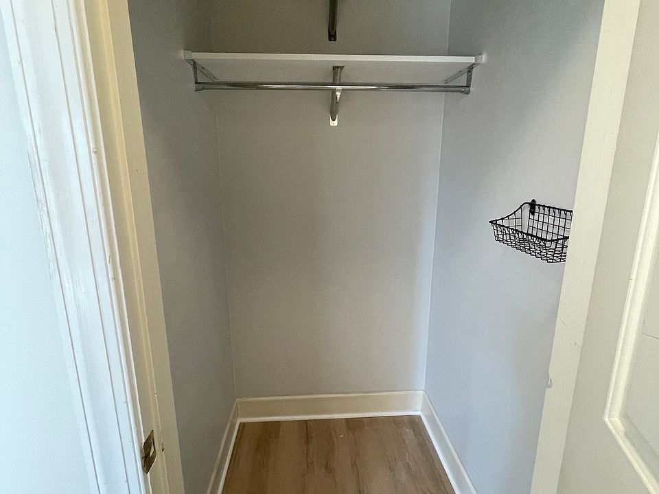 Closet on main floor at top of stairs for storage