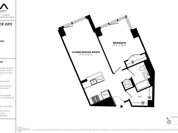 2nd image of 625 W 57th St APT 2211