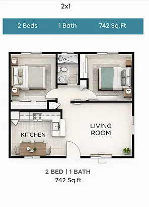 Floor plan 2X1