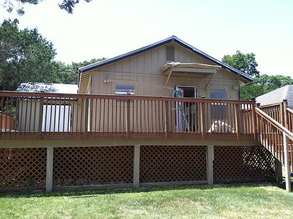 Front of the house during painting