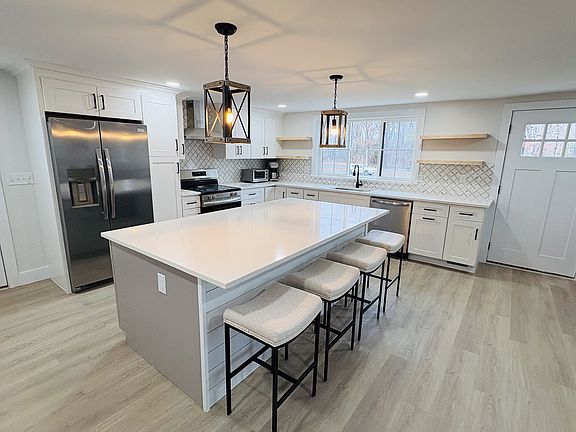 Chef's kitchen with 9 foot island