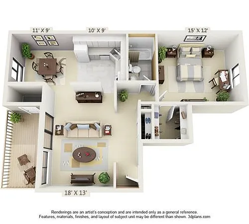 Floor plan Elizabeth II