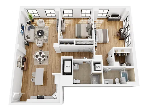 Floor plan 2 Bed/2 Bath-CL22-bh