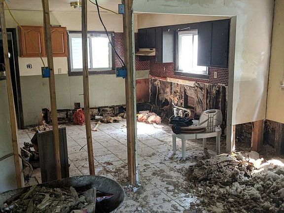 Dining room and kitchen 