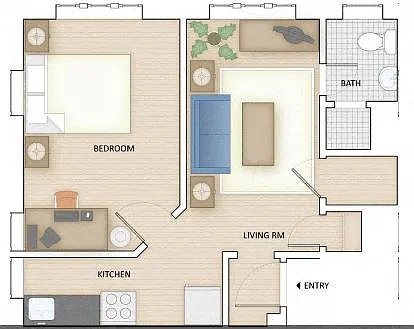 Floor plan eli1beds