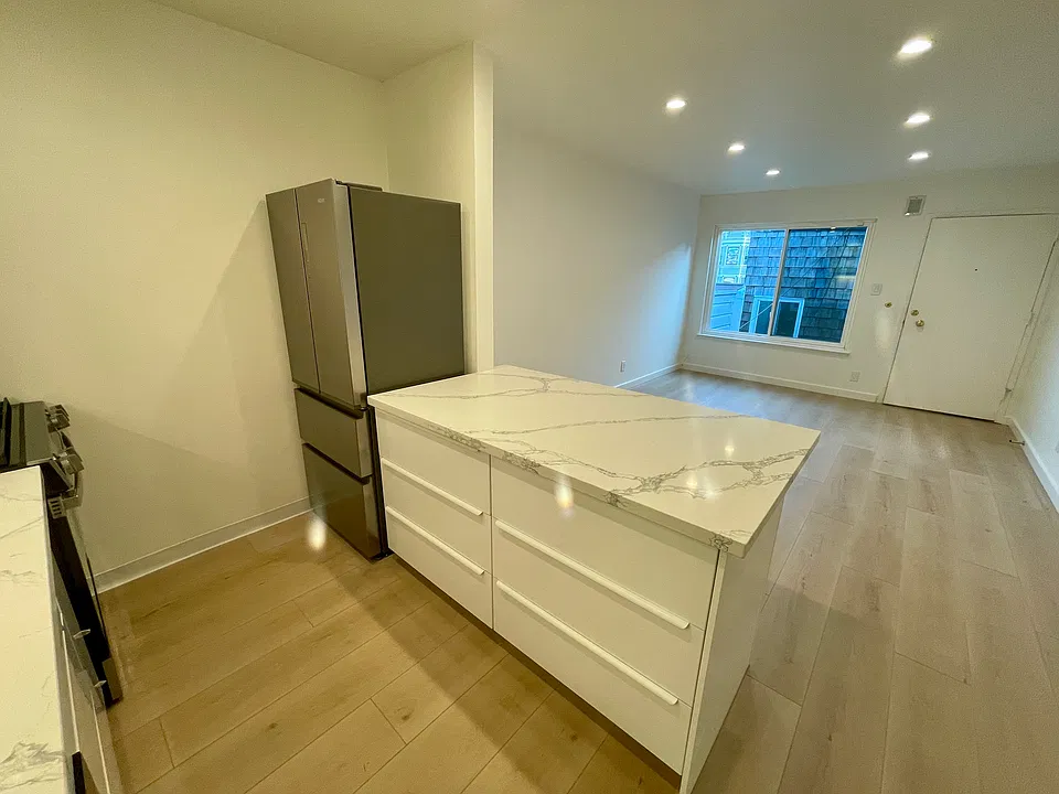 Kitchen looking towards living room