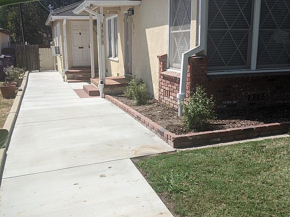 New Front Entry, concrete pored less then 2 weeks ago.