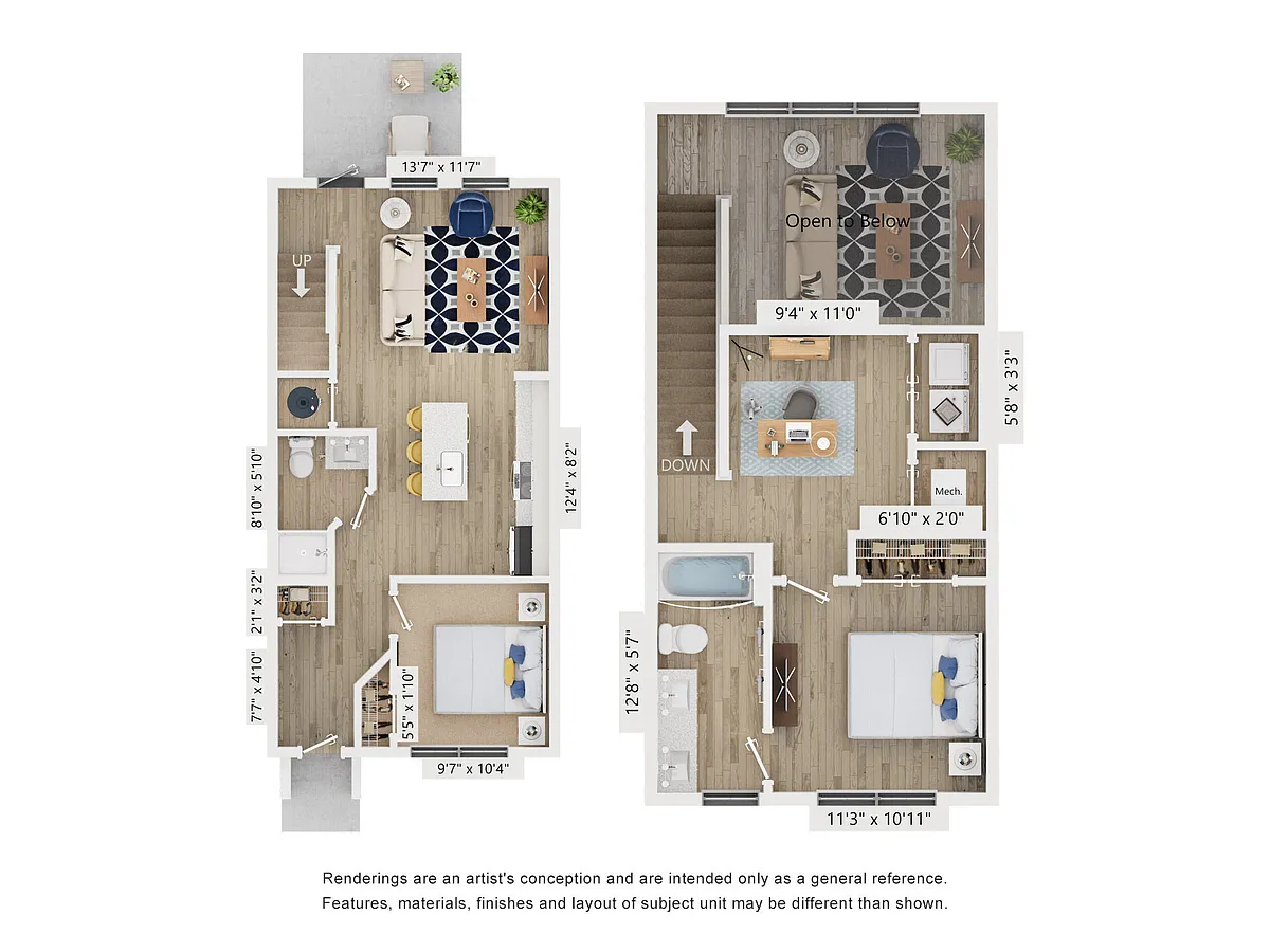 Floor plan Townhome B