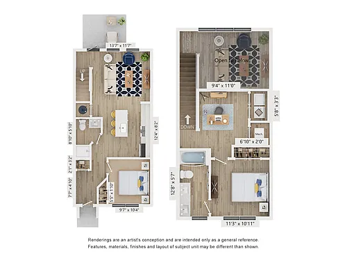 Floor plan Townhome B