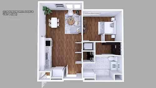 Floor plan One Bedroom