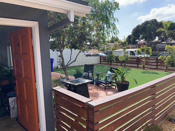 Great for entertaining. Access yard from inside the unit or through this gate.