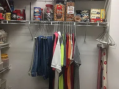 Backup Pantry/Laundry room combo - Rear wall