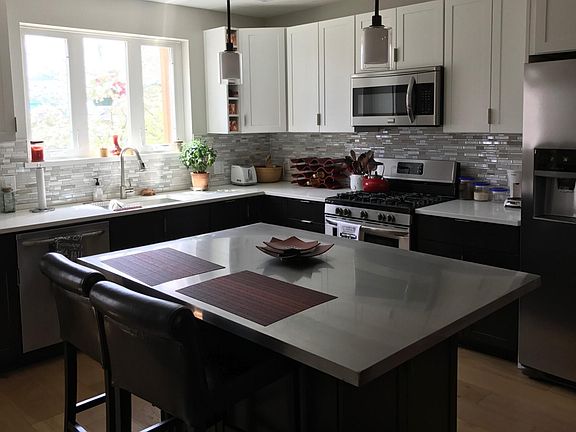 Brand new kitchen with backsplash