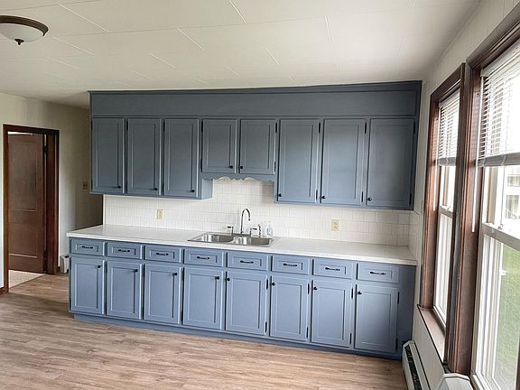 Updated cabinets offer abundant storage
