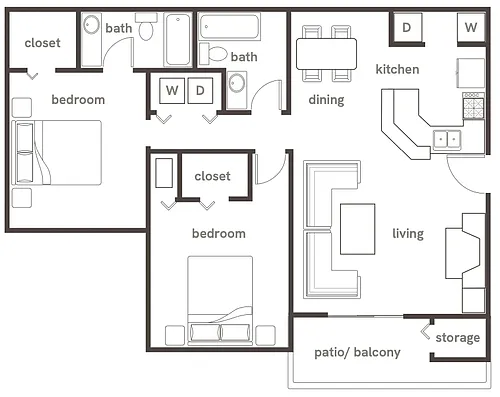 Floor plan Spring Flat