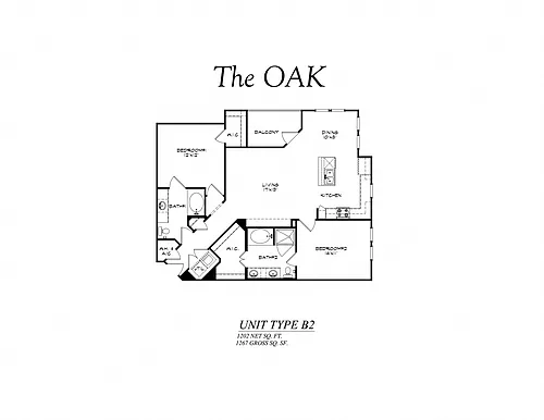 Floor plan B2 - The Oak