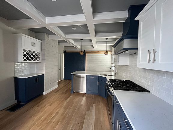 Kitchen with view of the Wine Bar!