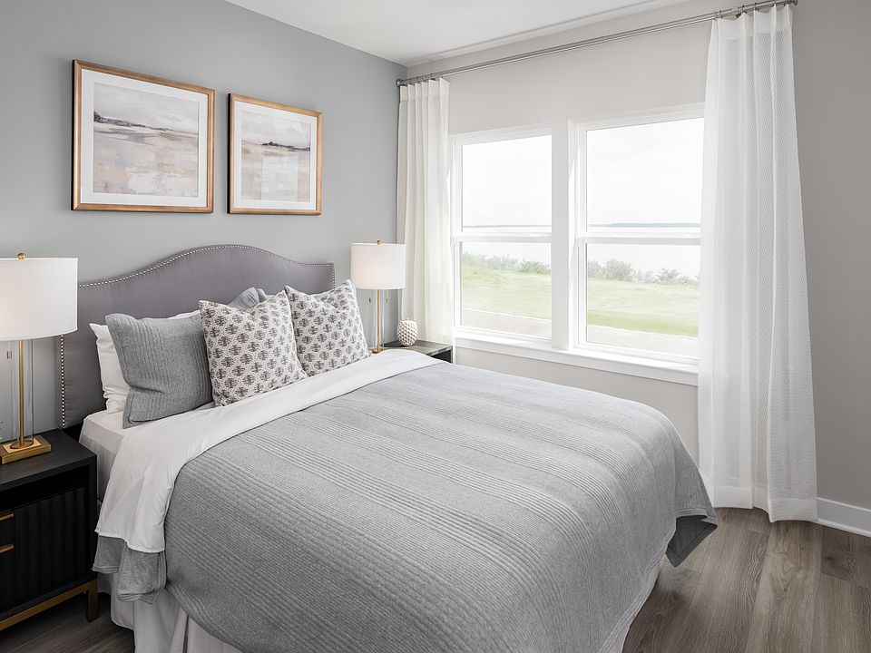 Spacious secondary bedrooms offer room for guests grandkids.