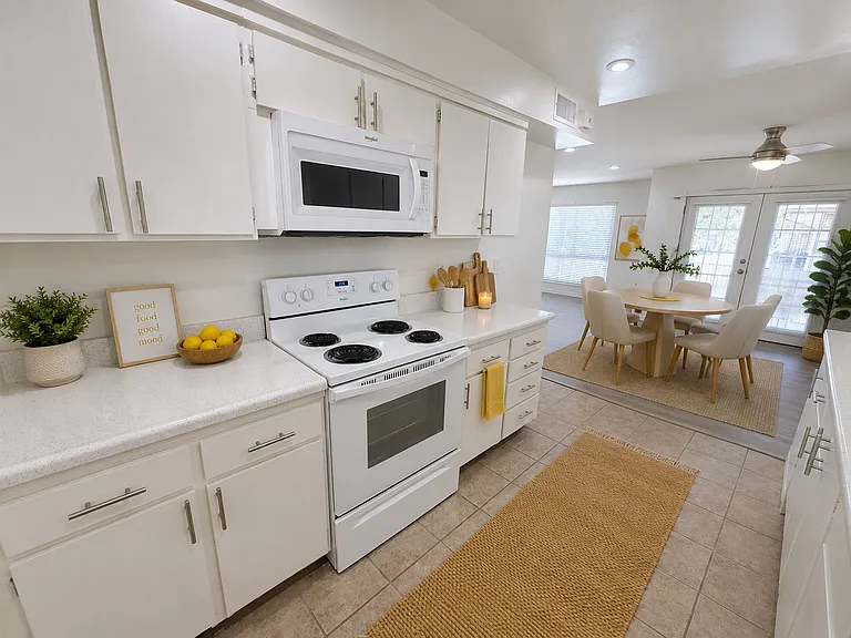 Spacious Kitchen & Dining (staged)