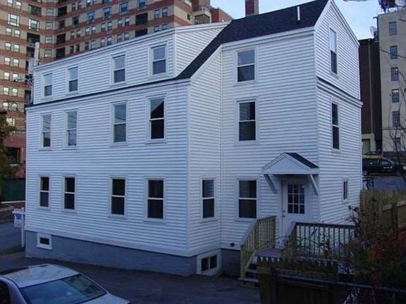 Exterior - side, parking & deck
