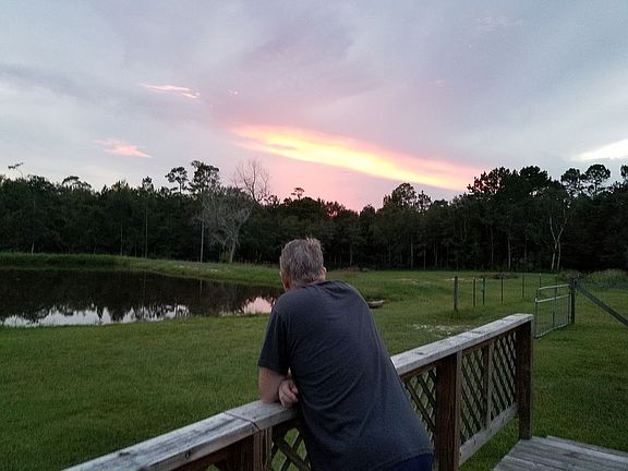 Sunset from backyard 