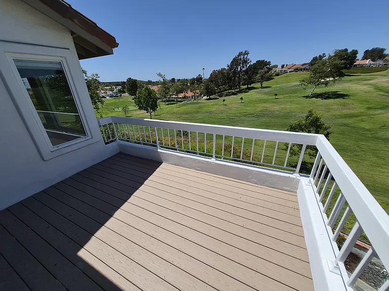 Balcony with 180 degrees of golf course views