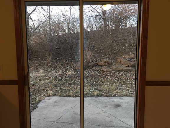 View out to wooded back lot
