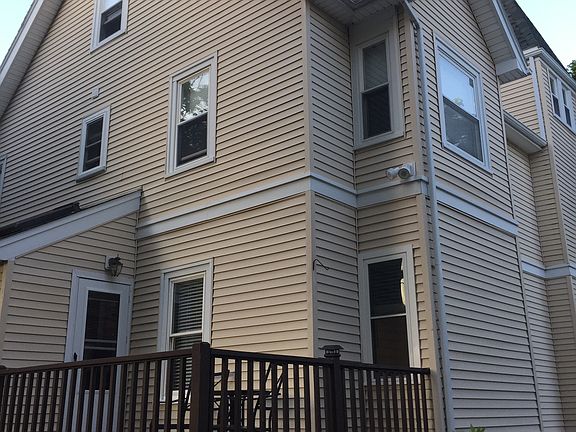 Rear facade and deck