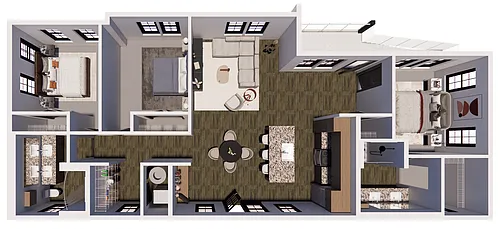 Floor plan Tailwind Carriage House