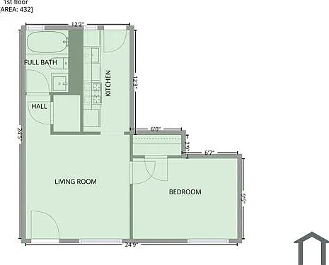 1 bed, 725 sqft, $1,815 — Photo 3