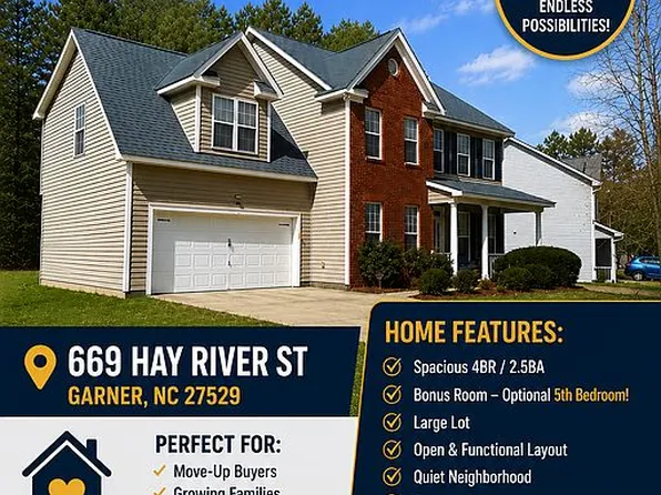 669 Hay River St, Garner, NC 27529