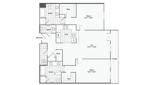 Floor plan B33