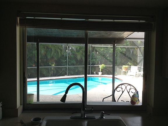 large patio with wet bar