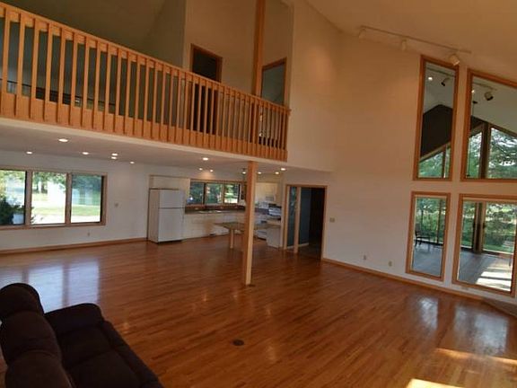 Open floor plan and wood floors