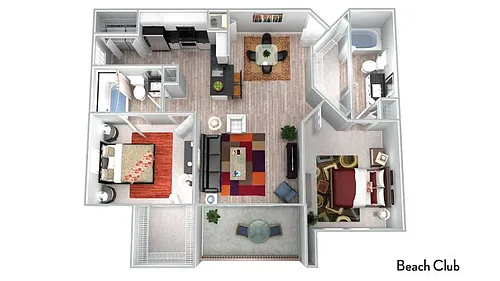 Floor plan Beach Club Renovated