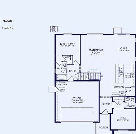 Plan 4 Floor Plan, Quick Move-In Home, Floor 1