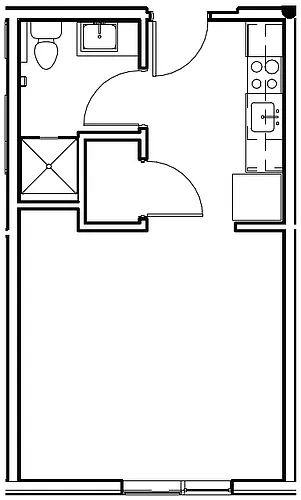 Floor plan Studio