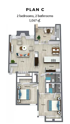 Floor plan Plan C