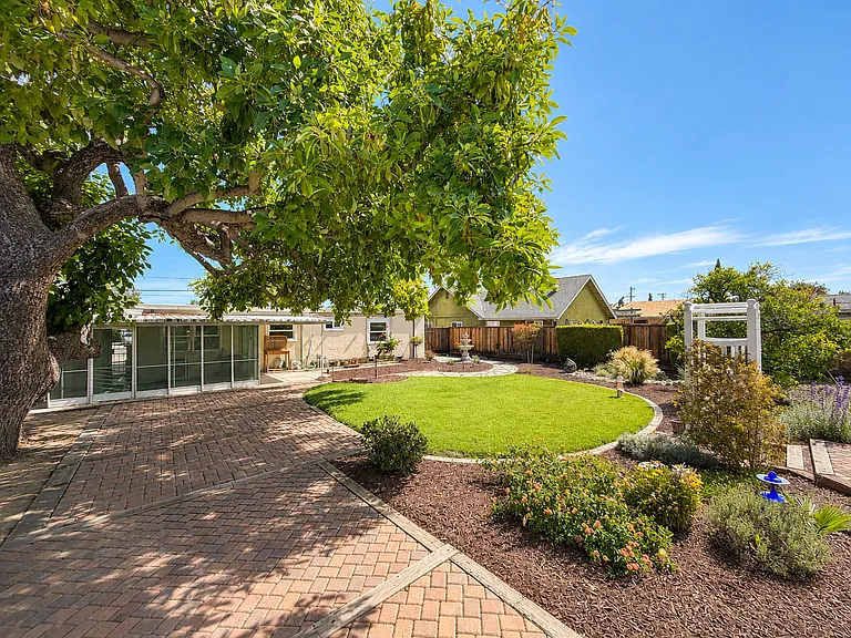 Large backyard