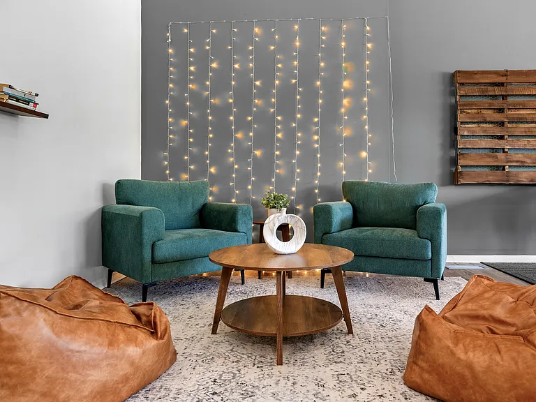 Study lounge at Dover Hills Apartments in Kalamazoo