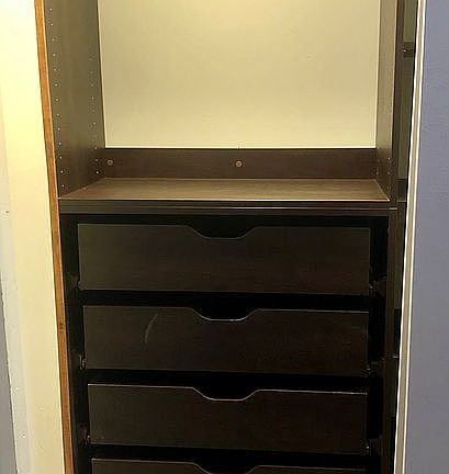 Upstairs bedroom closet