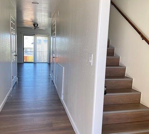 4523 North Robert Road, Unit 2 Entry and Stairs and view to family room.