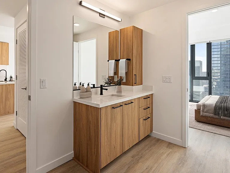 Virtually Staged One-Bedroom Bath - The Torrey