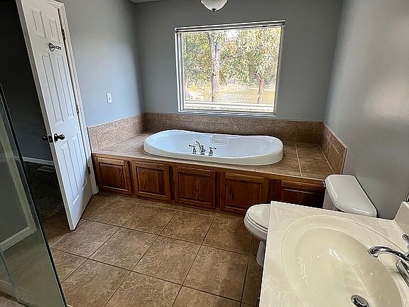 Master bathroom jacuzzi tub