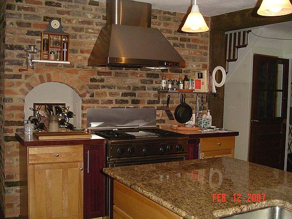 Gas stove, modern kitchen