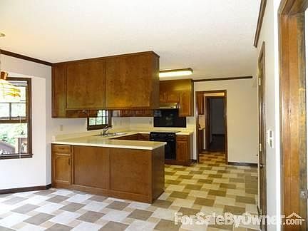 Kitchen and part of breakfast area