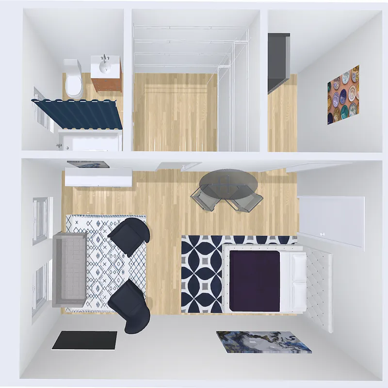 Floor plan studio 13