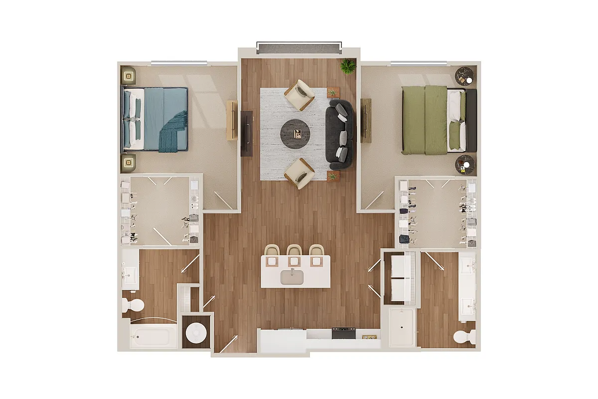 Floor plan 2C-D