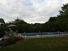 patio and pool